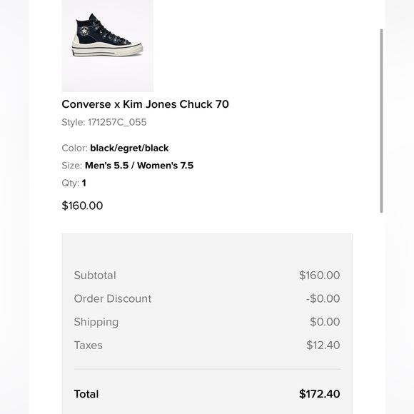 Converse x Kim Jones Chuck 70 Shoes - Picture 14 of 16